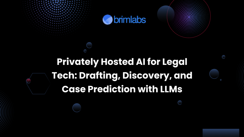 Privately Hosted AI for Legal Tech: Drafting, Discovery, and Case Prediction with LLMs