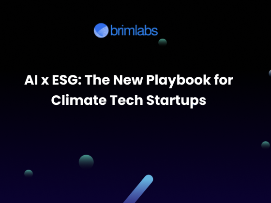 AI x ESG: The New Playbook for Climate Tech Startups