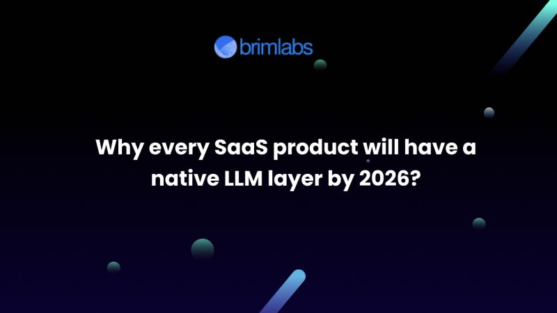 Why every SaaS product will have a native LLM layer by 2026?