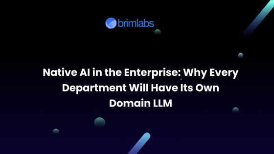Native AI in the Enterprise: Why Every Department Will Have Its Own Domain LLM