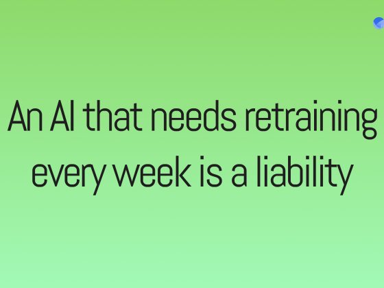 An AI that needs retraining every week is a liability