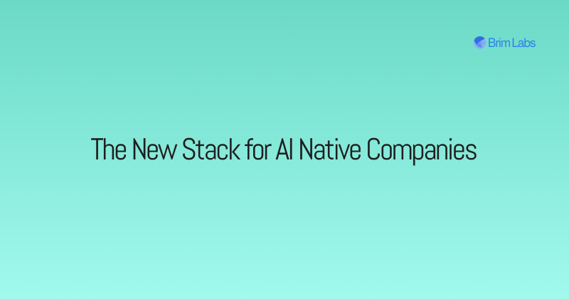 The New Stack for AI Native Companies